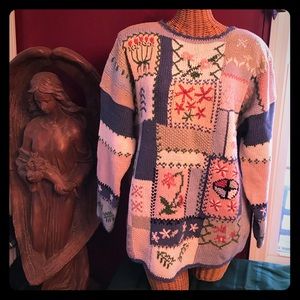 Gorgeous NWT Vintage Patchwork Sweater!